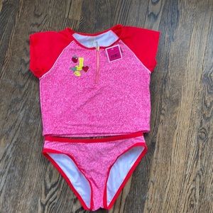Girls’ NWT Juicy Couture Black Label 2 pc Swimsuit